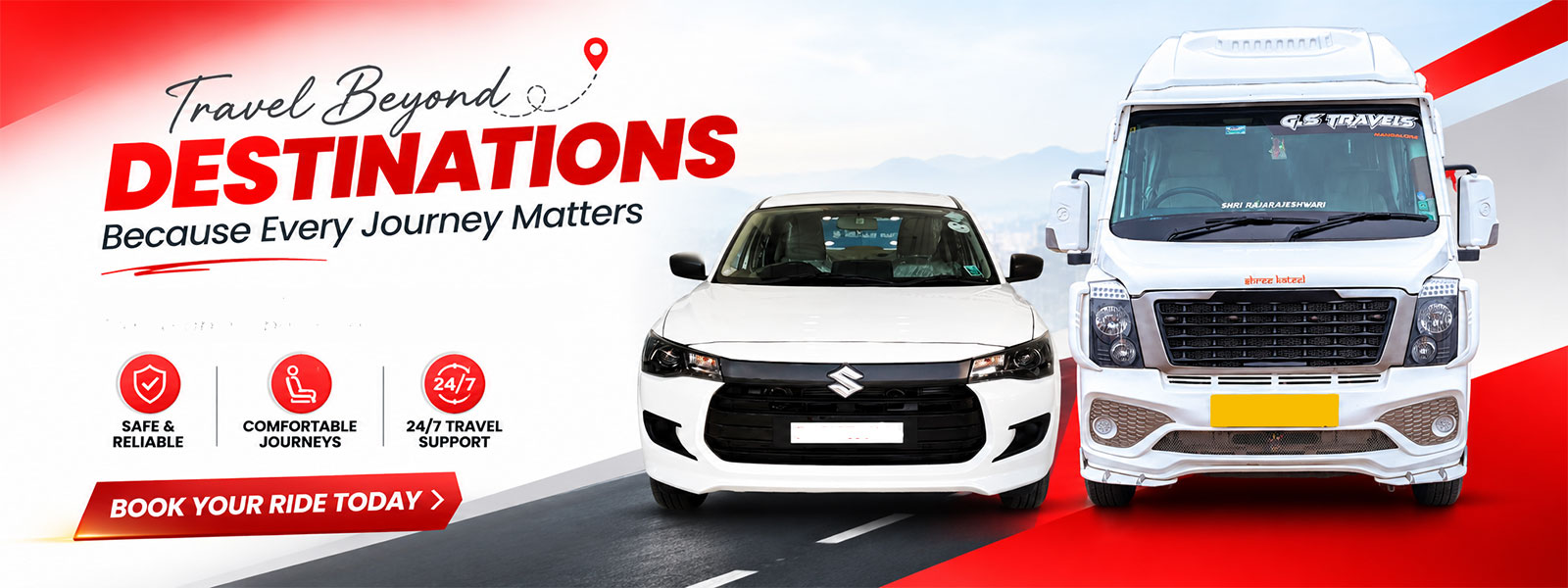 G S Tours and Travels Mangaluru Banner